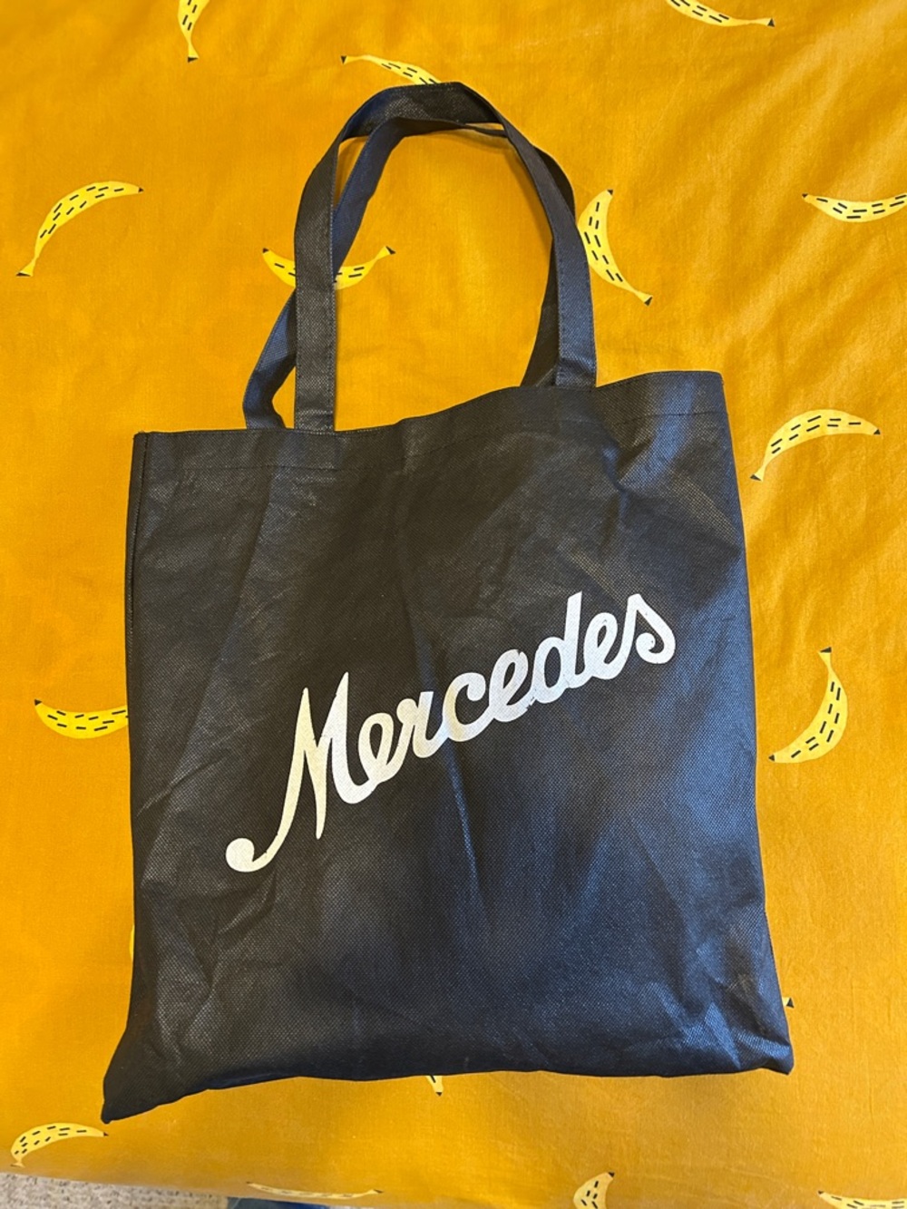 Mercedes Car blanket with Black Tote Bag